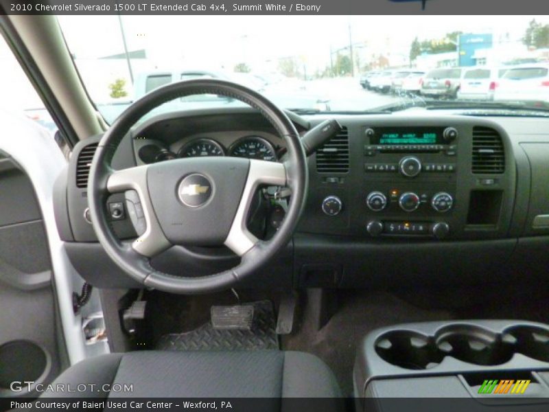 Summit White / Ebony 2010 Chevrolet Silverado 1500 LT Extended Cab 4x4