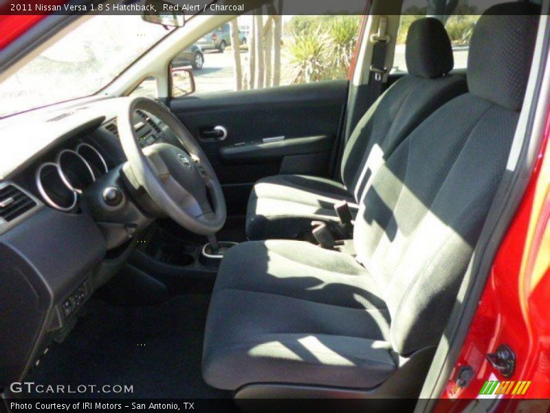 Red Alert / Charcoal 2011 Nissan Versa 1.8 S Hatchback