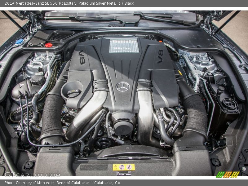 Paladium Silver Metallic / Black 2014 Mercedes-Benz SL 550 Roadster