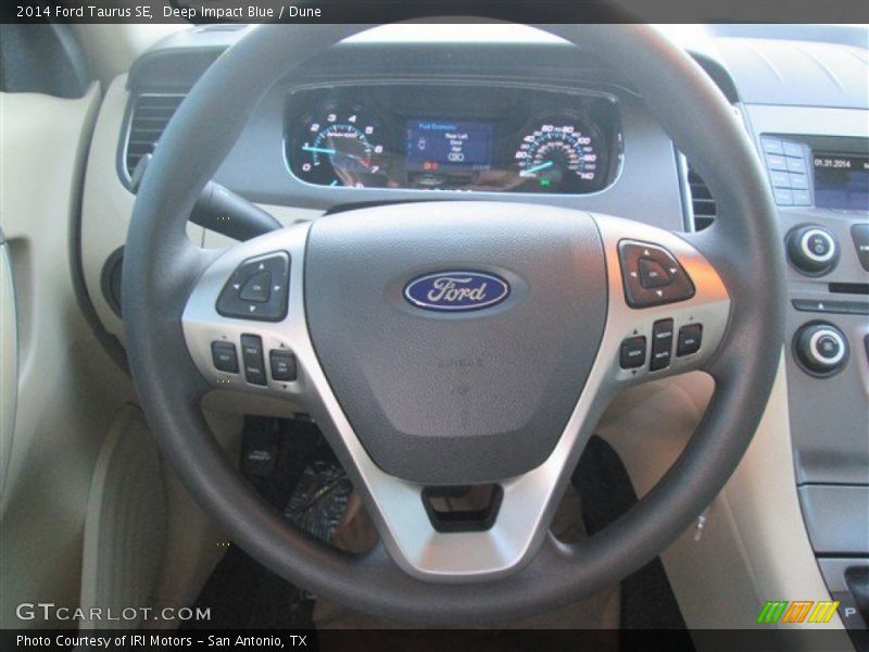 Deep Impact Blue / Dune 2014 Ford Taurus SE