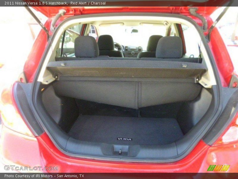 Red Alert / Charcoal 2011 Nissan Versa 1.8 S Hatchback