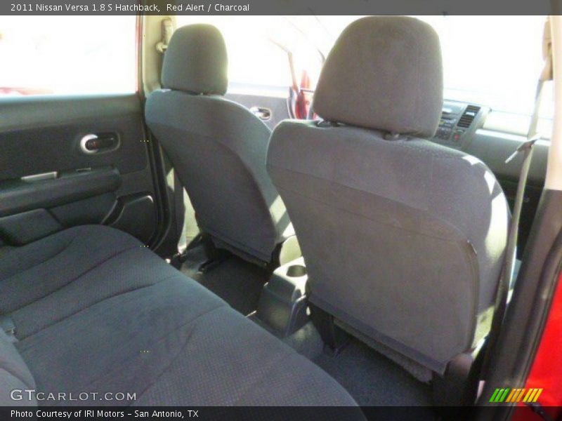 Red Alert / Charcoal 2011 Nissan Versa 1.8 S Hatchback