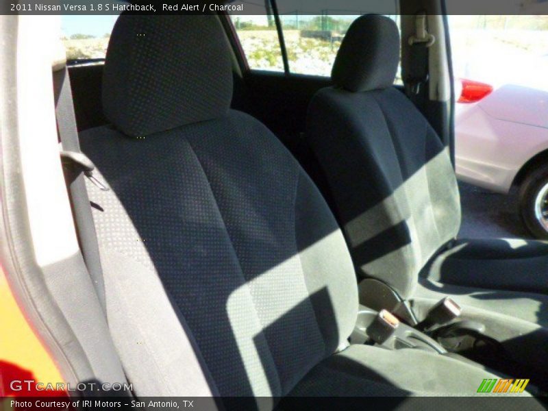 Red Alert / Charcoal 2011 Nissan Versa 1.8 S Hatchback