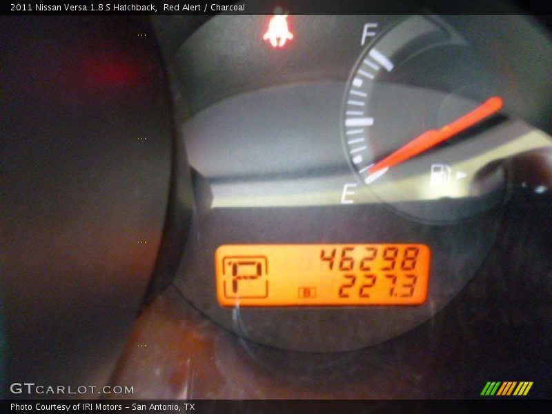 Red Alert / Charcoal 2011 Nissan Versa 1.8 S Hatchback