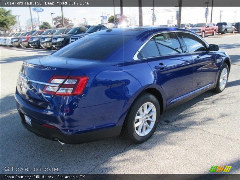 Deep Impact Blue / Dune 2014 Ford Taurus SE