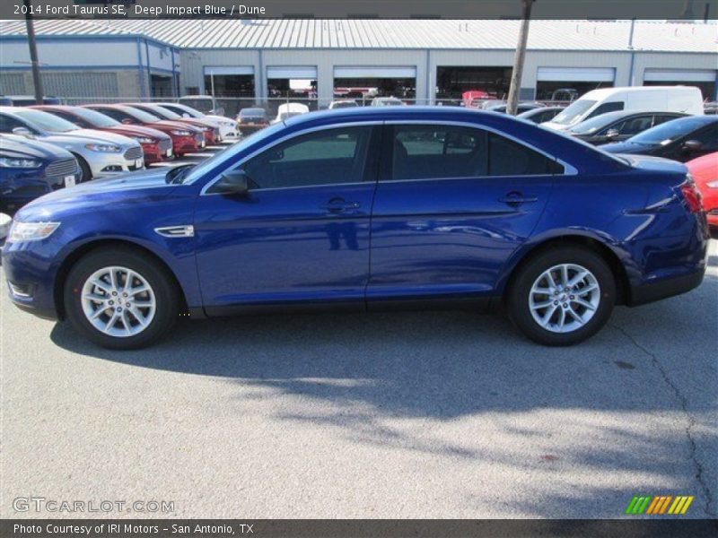 Deep Impact Blue / Dune 2014 Ford Taurus SE