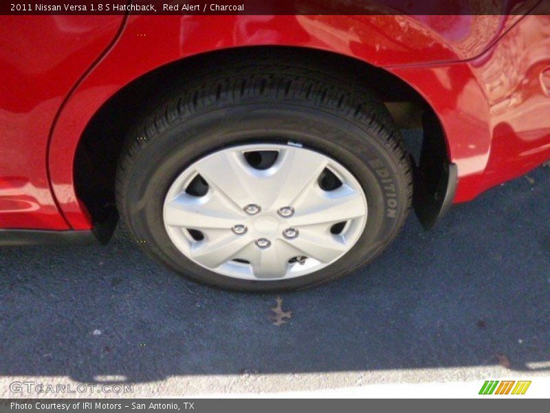 Red Alert / Charcoal 2011 Nissan Versa 1.8 S Hatchback