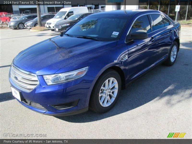 Deep Impact Blue / Dune 2014 Ford Taurus SE