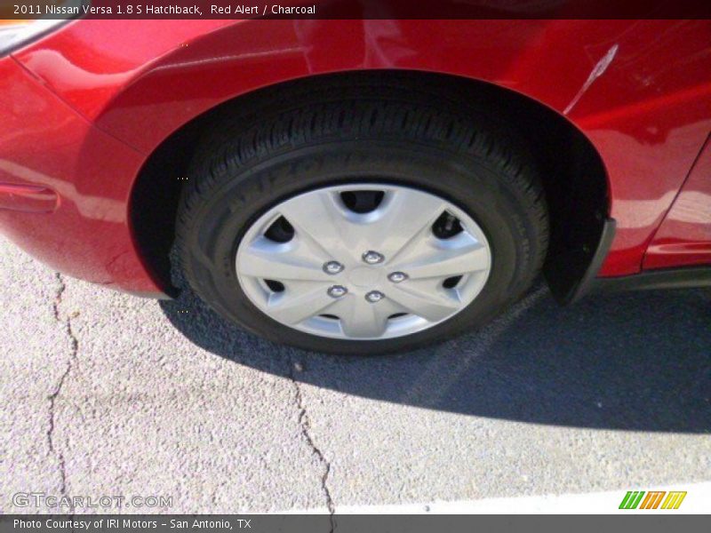 Red Alert / Charcoal 2011 Nissan Versa 1.8 S Hatchback