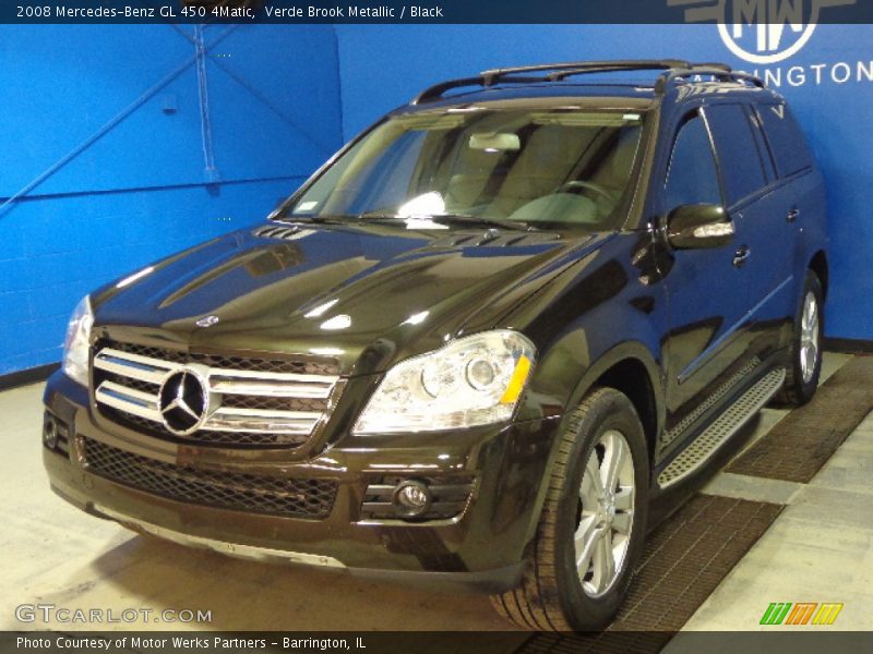 Verde Brook Metallic / Black 2008 Mercedes-Benz GL 450 4Matic