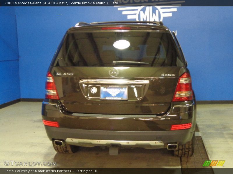Verde Brook Metallic / Black 2008 Mercedes-Benz GL 450 4Matic