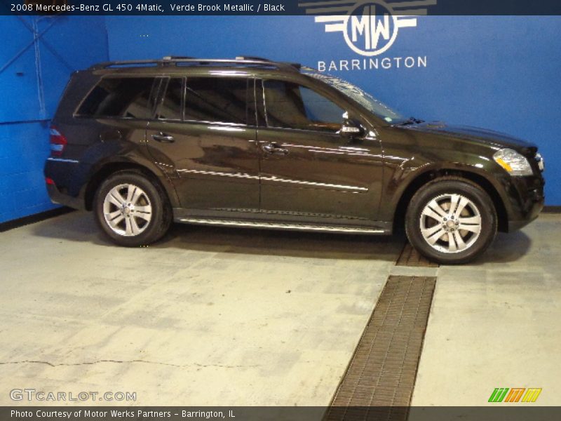 Verde Brook Metallic / Black 2008 Mercedes-Benz GL 450 4Matic