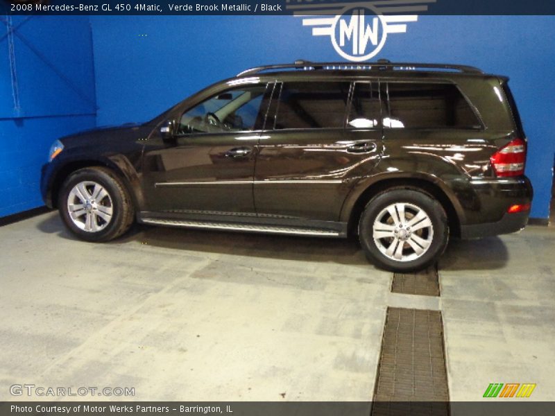 Verde Brook Metallic / Black 2008 Mercedes-Benz GL 450 4Matic