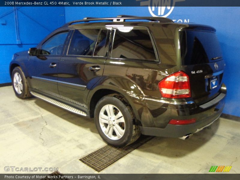 Verde Brook Metallic / Black 2008 Mercedes-Benz GL 450 4Matic