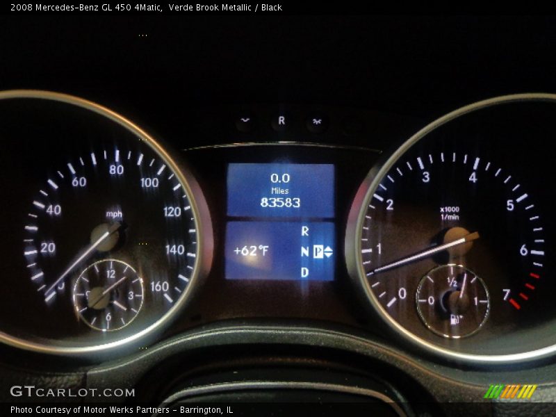 Verde Brook Metallic / Black 2008 Mercedes-Benz GL 450 4Matic