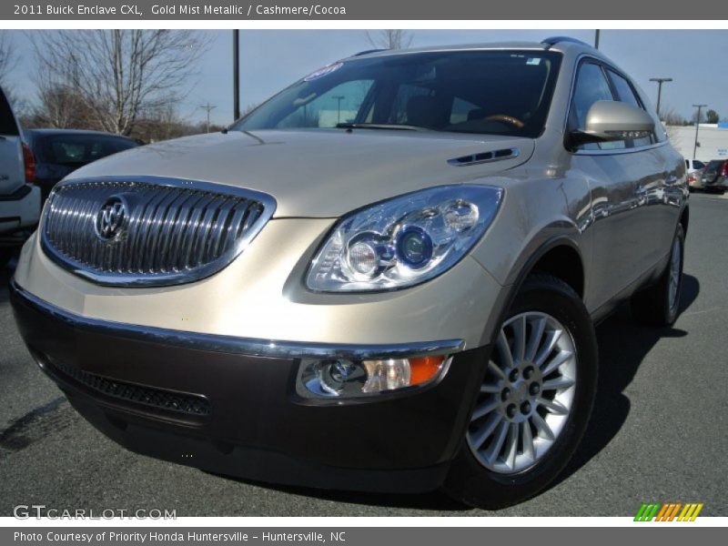 Gold Mist Metallic / Cashmere/Cocoa 2011 Buick Enclave CXL