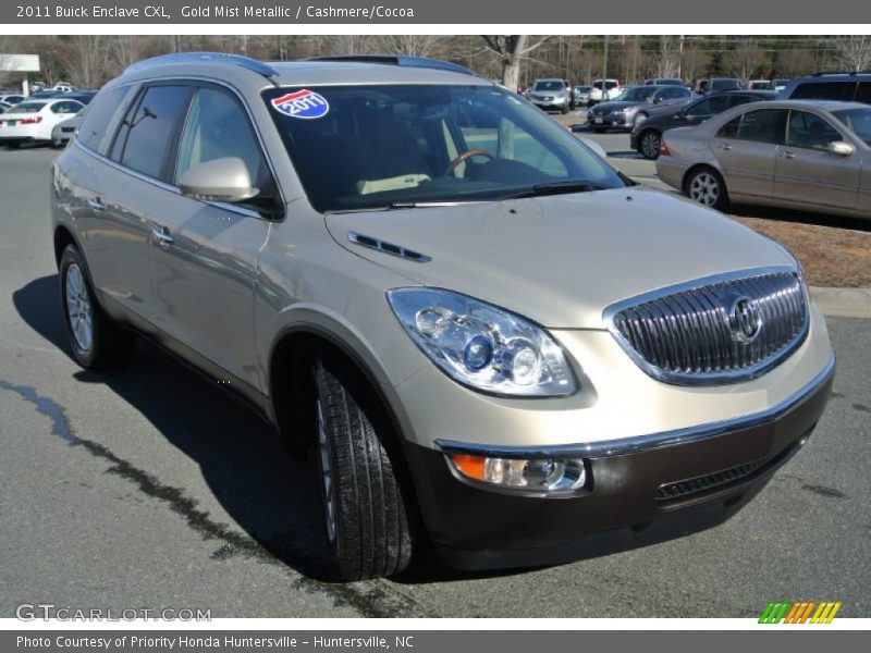 Gold Mist Metallic / Cashmere/Cocoa 2011 Buick Enclave CXL