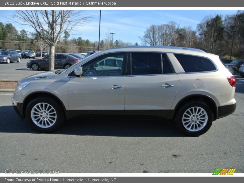 Gold Mist Metallic / Cashmere/Cocoa 2011 Buick Enclave CXL