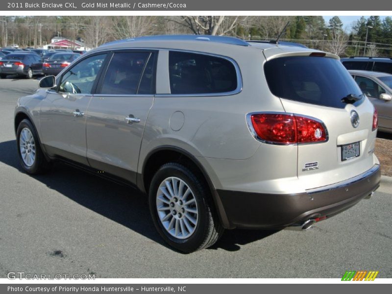 Gold Mist Metallic / Cashmere/Cocoa 2011 Buick Enclave CXL