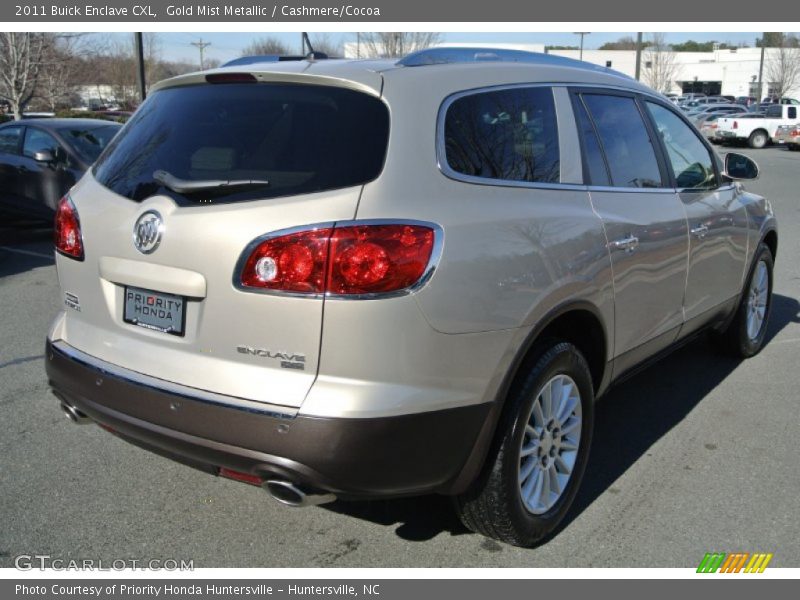 Gold Mist Metallic / Cashmere/Cocoa 2011 Buick Enclave CXL