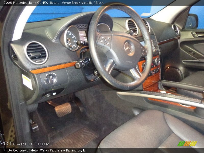 Verde Brook Metallic / Black 2008 Mercedes-Benz GL 450 4Matic