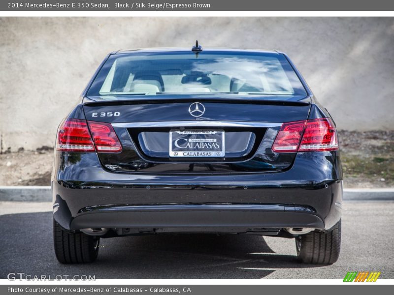 Black / Silk Beige/Espresso Brown 2014 Mercedes-Benz E 350 Sedan