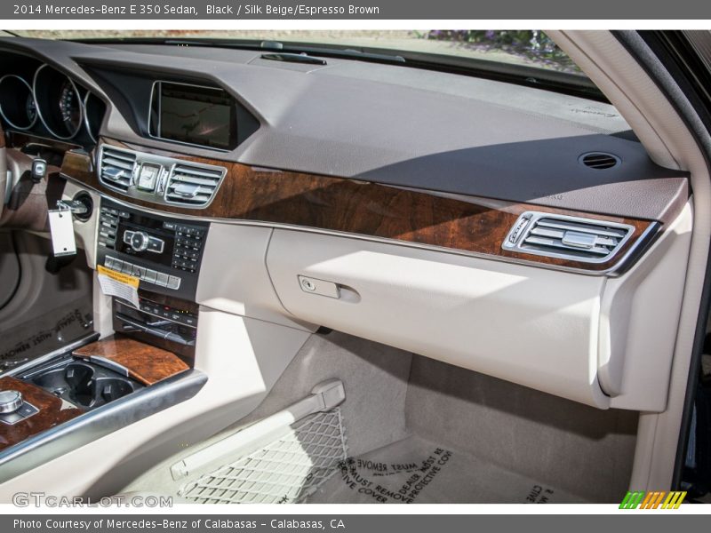 Black / Silk Beige/Espresso Brown 2014 Mercedes-Benz E 350 Sedan
