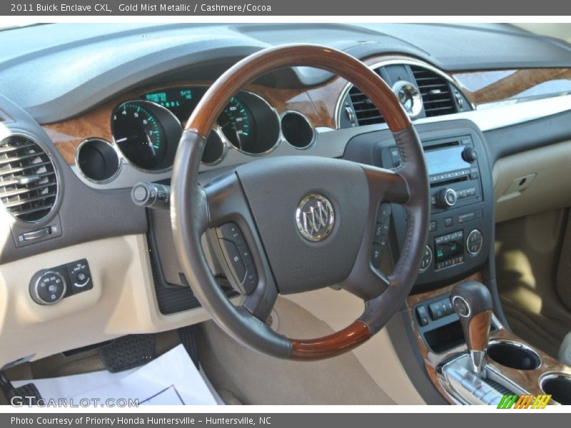 Gold Mist Metallic / Cashmere/Cocoa 2011 Buick Enclave CXL