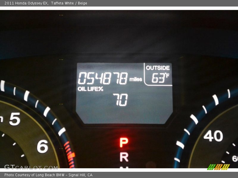 Taffeta White / Beige 2011 Honda Odyssey EX