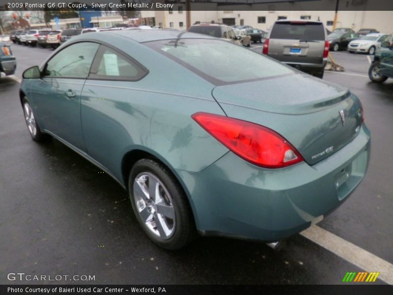Silver Green Metallic / Ebony 2009 Pontiac G6 GT Coupe