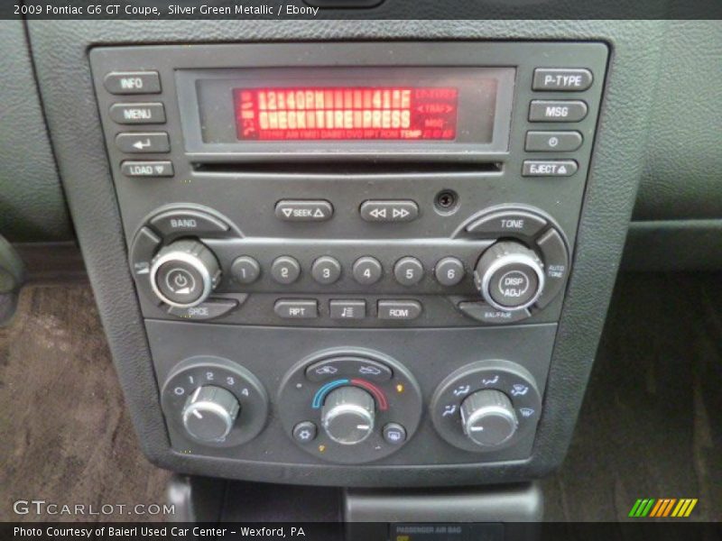 Controls of 2009 G6 GT Coupe