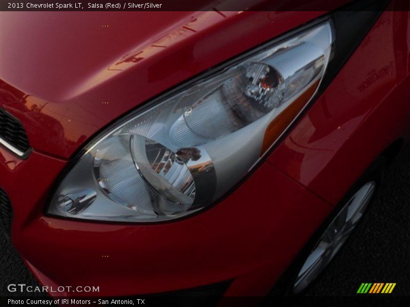 Salsa (Red) / Silver/Silver 2013 Chevrolet Spark LT