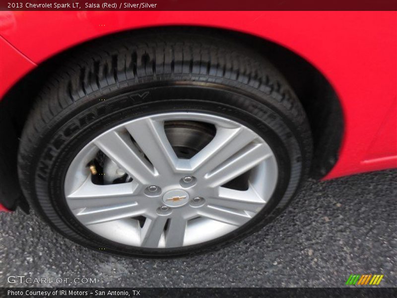 Salsa (Red) / Silver/Silver 2013 Chevrolet Spark LT