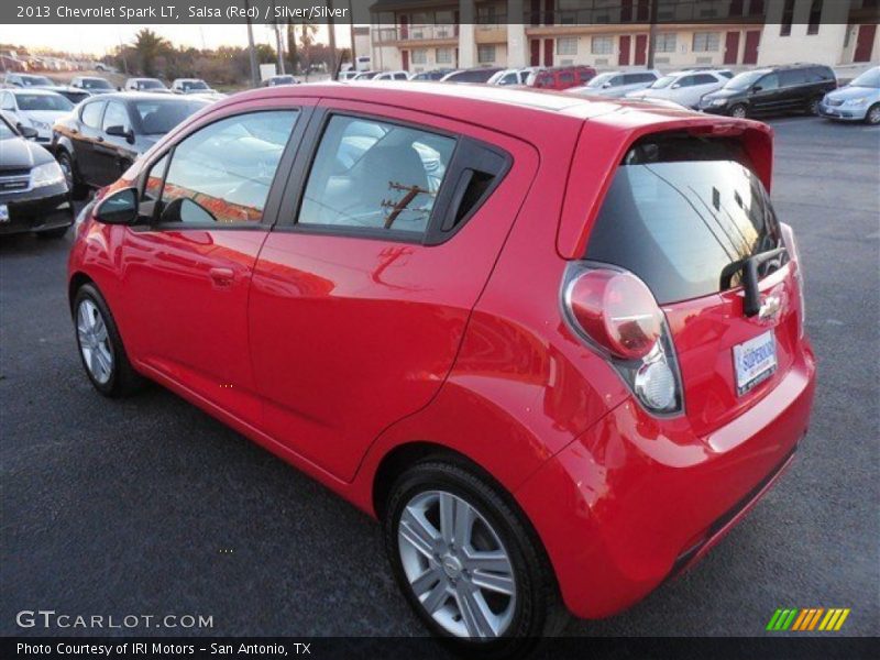 Salsa (Red) / Silver/Silver 2013 Chevrolet Spark LT