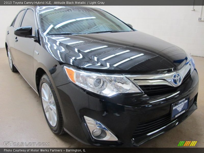 Attitude Black Metallic / Light Gray 2013 Toyota Camry Hybrid XLE
