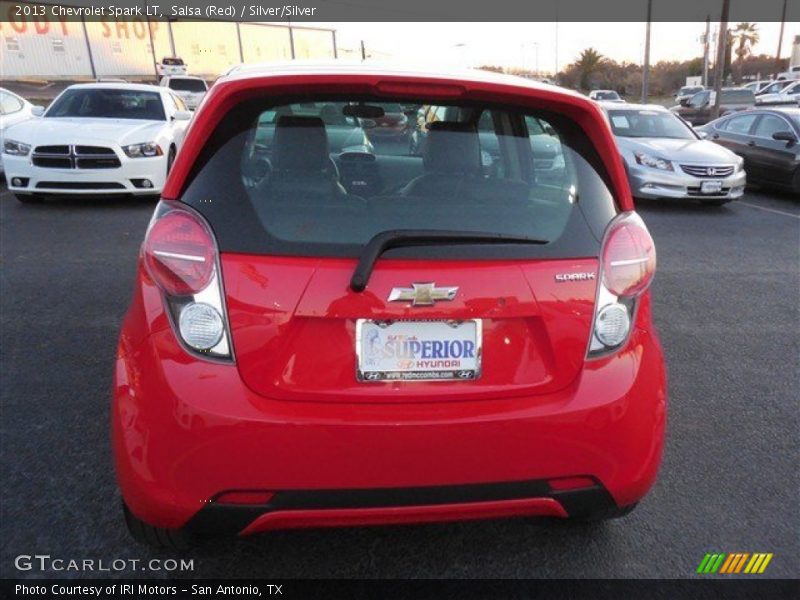 Salsa (Red) / Silver/Silver 2013 Chevrolet Spark LT