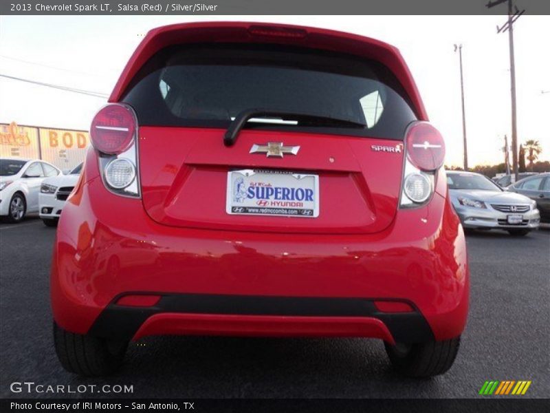 Salsa (Red) / Silver/Silver 2013 Chevrolet Spark LT
