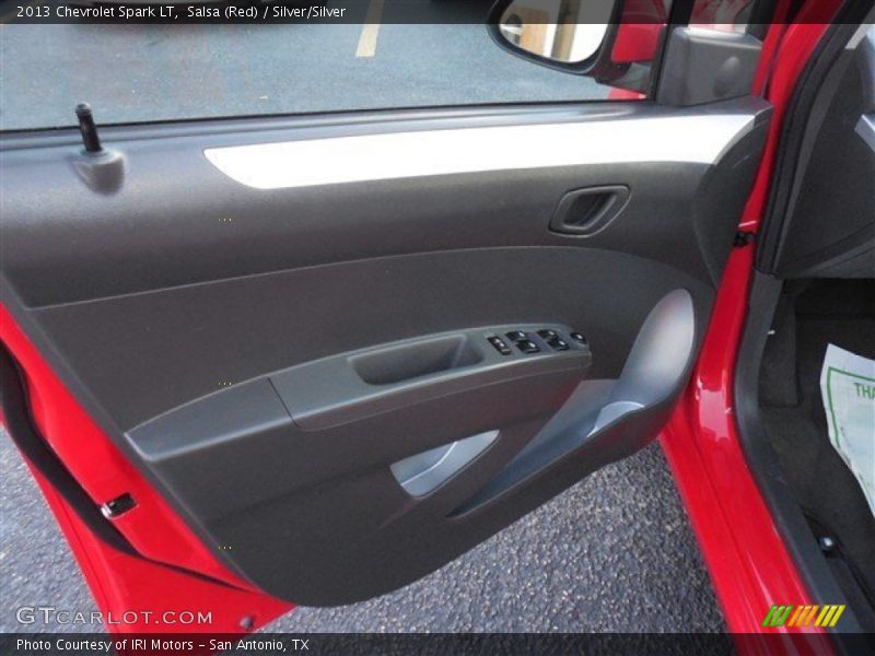 Salsa (Red) / Silver/Silver 2013 Chevrolet Spark LT