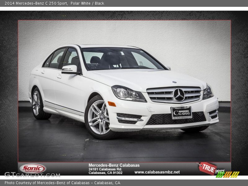 Polar White / Black 2014 Mercedes-Benz C 250 Sport