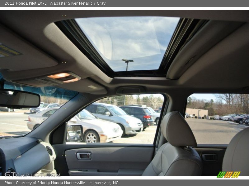 Alabaster Silver Metallic / Gray 2012 Honda Pilot EX-L