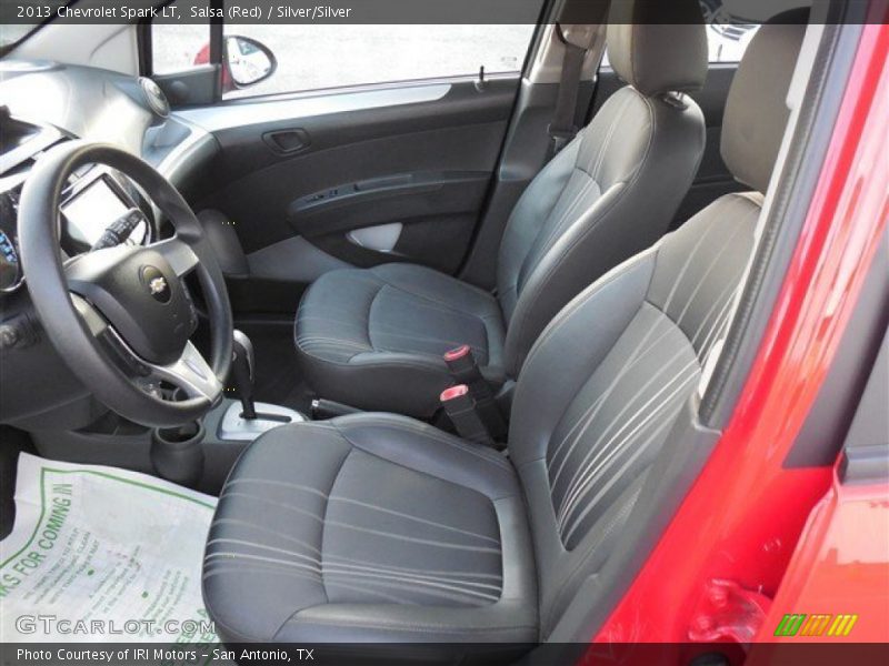 Salsa (Red) / Silver/Silver 2013 Chevrolet Spark LT