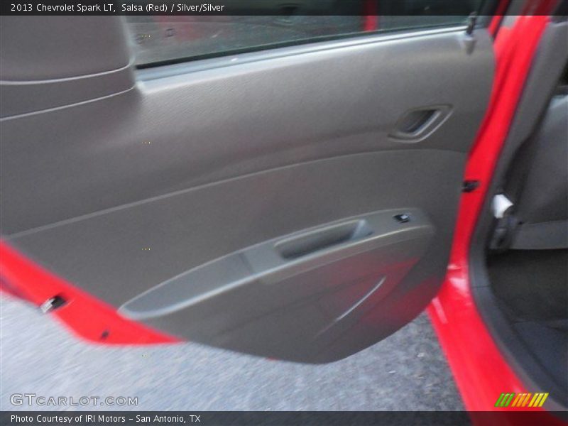 Salsa (Red) / Silver/Silver 2013 Chevrolet Spark LT
