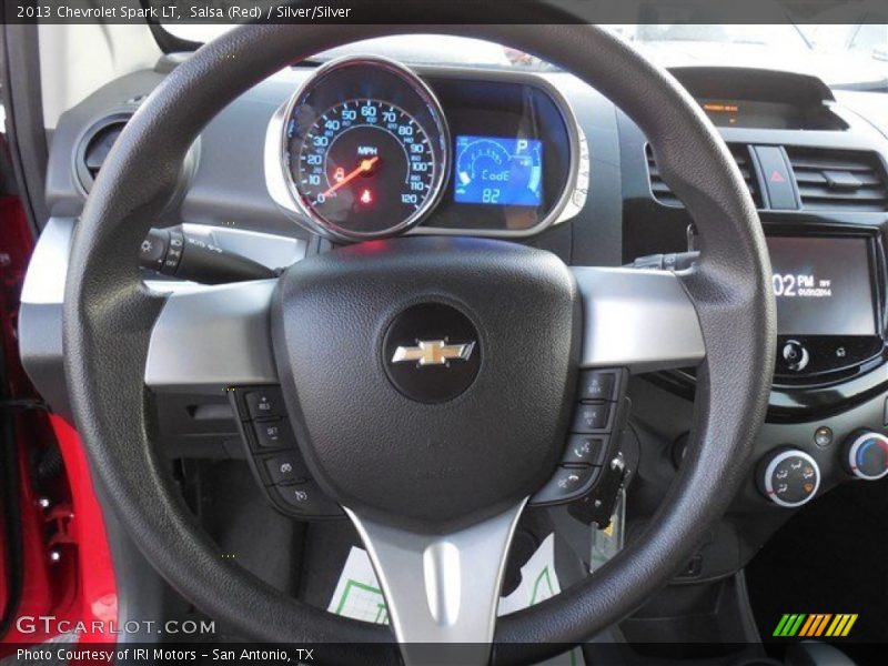 Salsa (Red) / Silver/Silver 2013 Chevrolet Spark LT