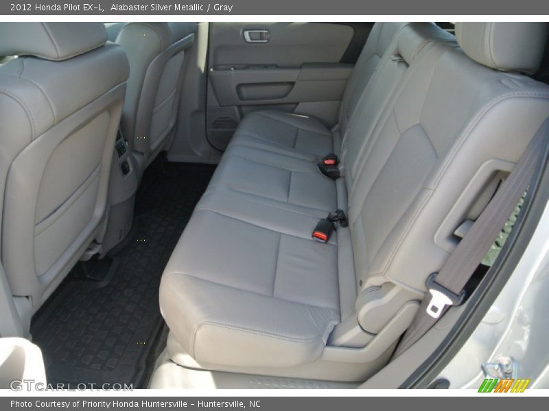 Alabaster Silver Metallic / Gray 2012 Honda Pilot EX-L