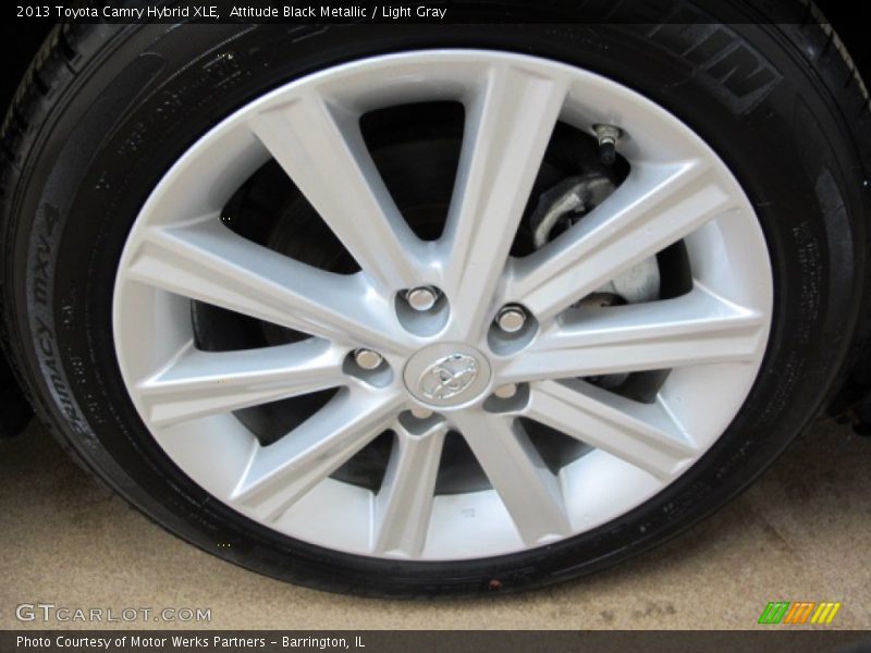 Attitude Black Metallic / Light Gray 2013 Toyota Camry Hybrid XLE