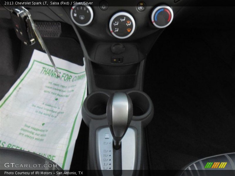Salsa (Red) / Silver/Silver 2013 Chevrolet Spark LT