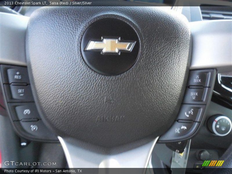 Salsa (Red) / Silver/Silver 2013 Chevrolet Spark LT
