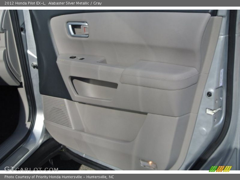 Alabaster Silver Metallic / Gray 2012 Honda Pilot EX-L
