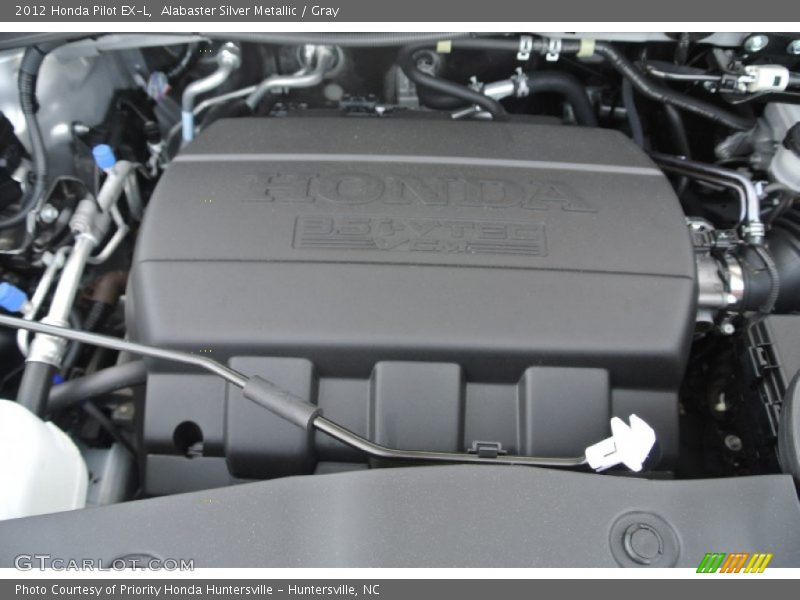 Alabaster Silver Metallic / Gray 2012 Honda Pilot EX-L
