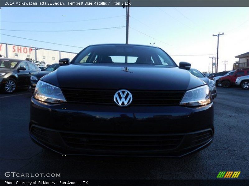 Tempest Blue Metallic / Titan Black 2014 Volkswagen Jetta SE Sedan